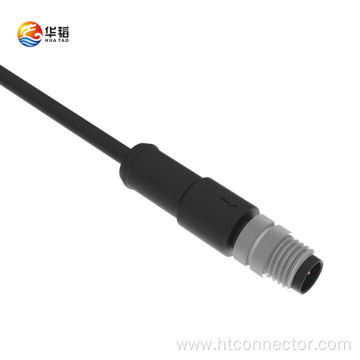 4-core male straight head waterproof connector